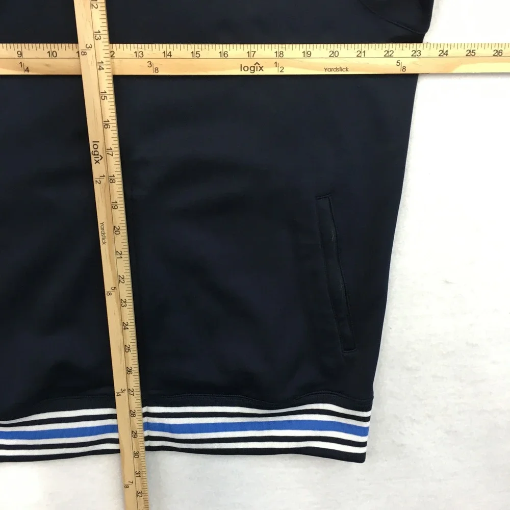 VINTAGE Nike Y2K Athletic Dept Mens Track Jacket Navy Blue Full Zip SP11SYS-SS L